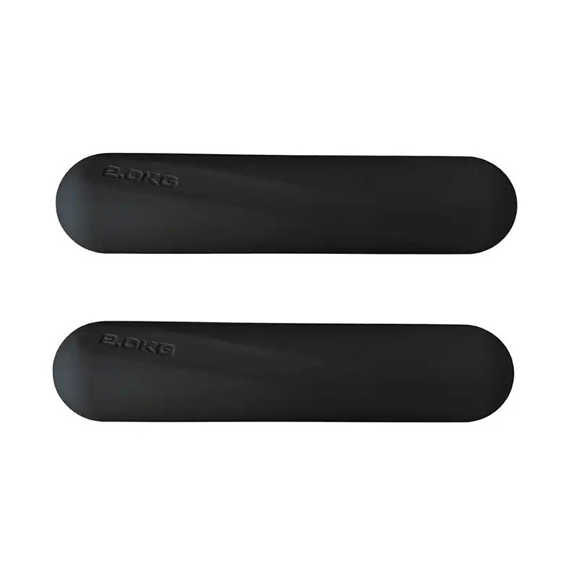Combinaison d'haltères en silicone de couleur foncée
