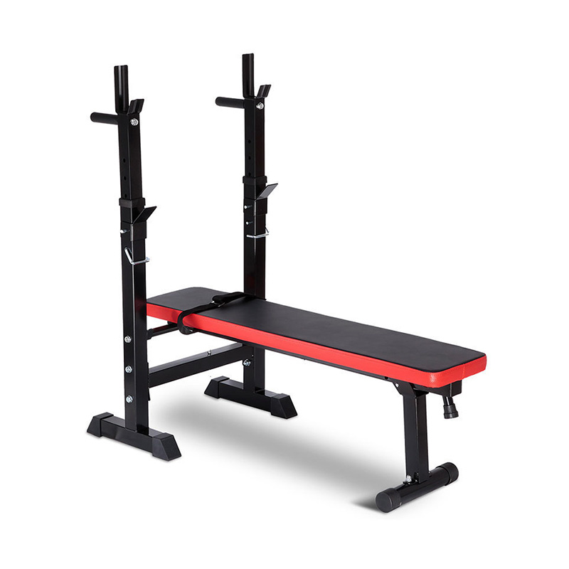 Banc de musculation noir et rouge